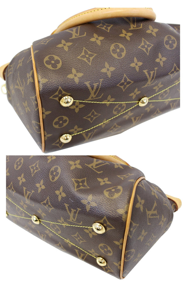 Louis Vuitton Tivoli PM Canvas Shoulder Handbag - back view