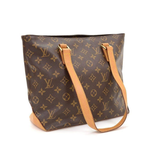 LOUIS VUITTON Cabas Piano Monogram Canvas Shoulder Handbag