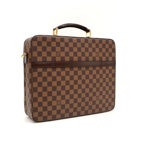 LOUIS VUITTON Ordinator Savannah Ebene Damier Notebook Bag - Final Call