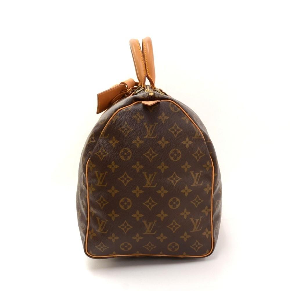 Louis Vuitton Monogram Glaze Keepall Bandouliere 50 Duffel Bag