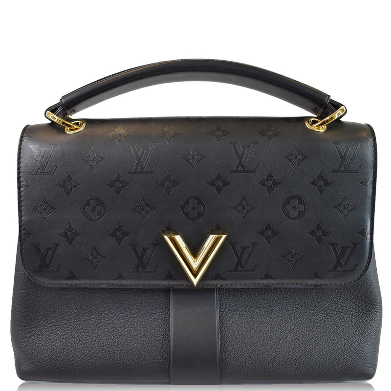 LOUIS VUITTON Calfskin Monogram Very One Handle Mastic Raisin