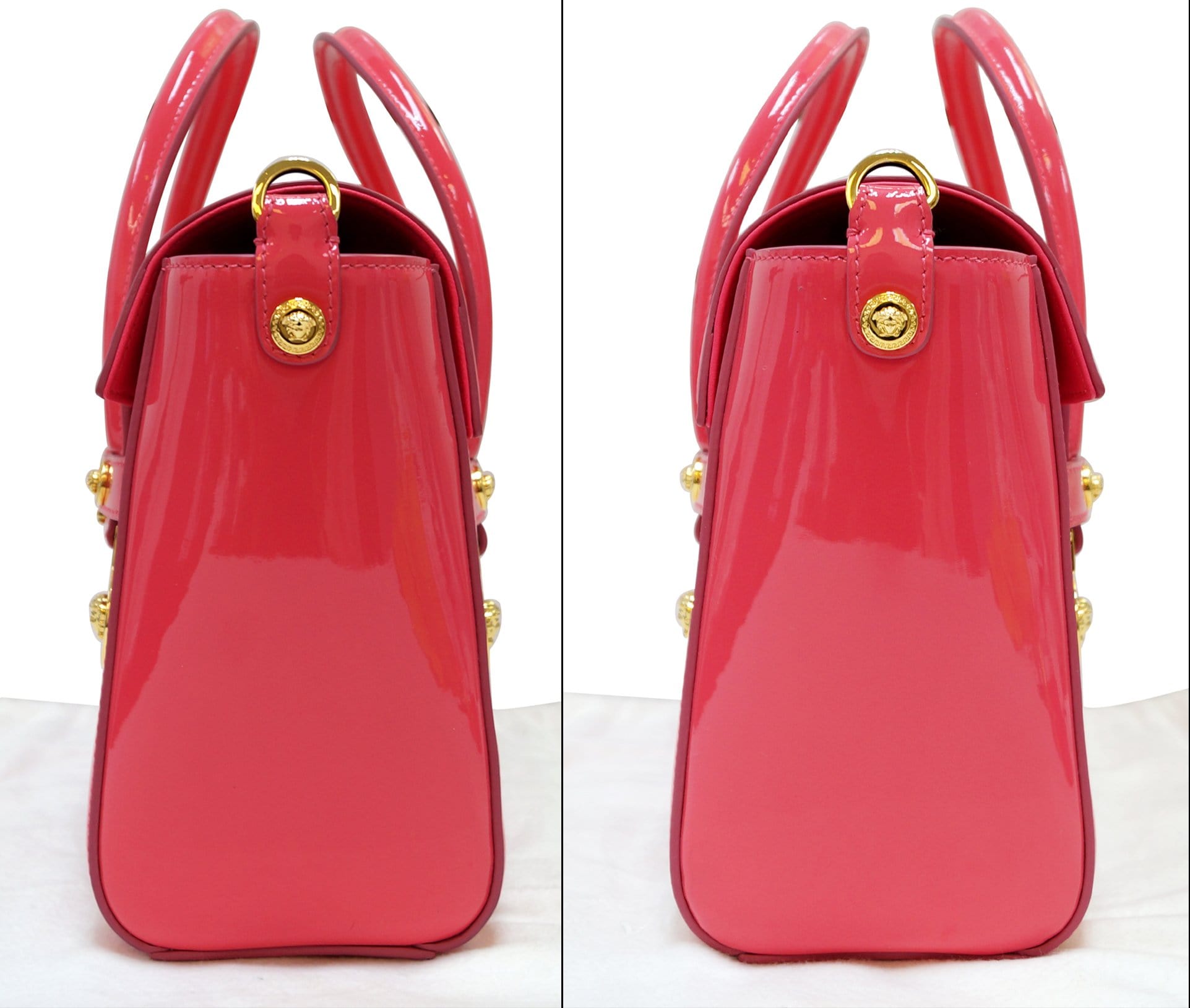 Versace 1969 handbag, brand new with tags!  Handbag, Pink patent leather,  Versace purses