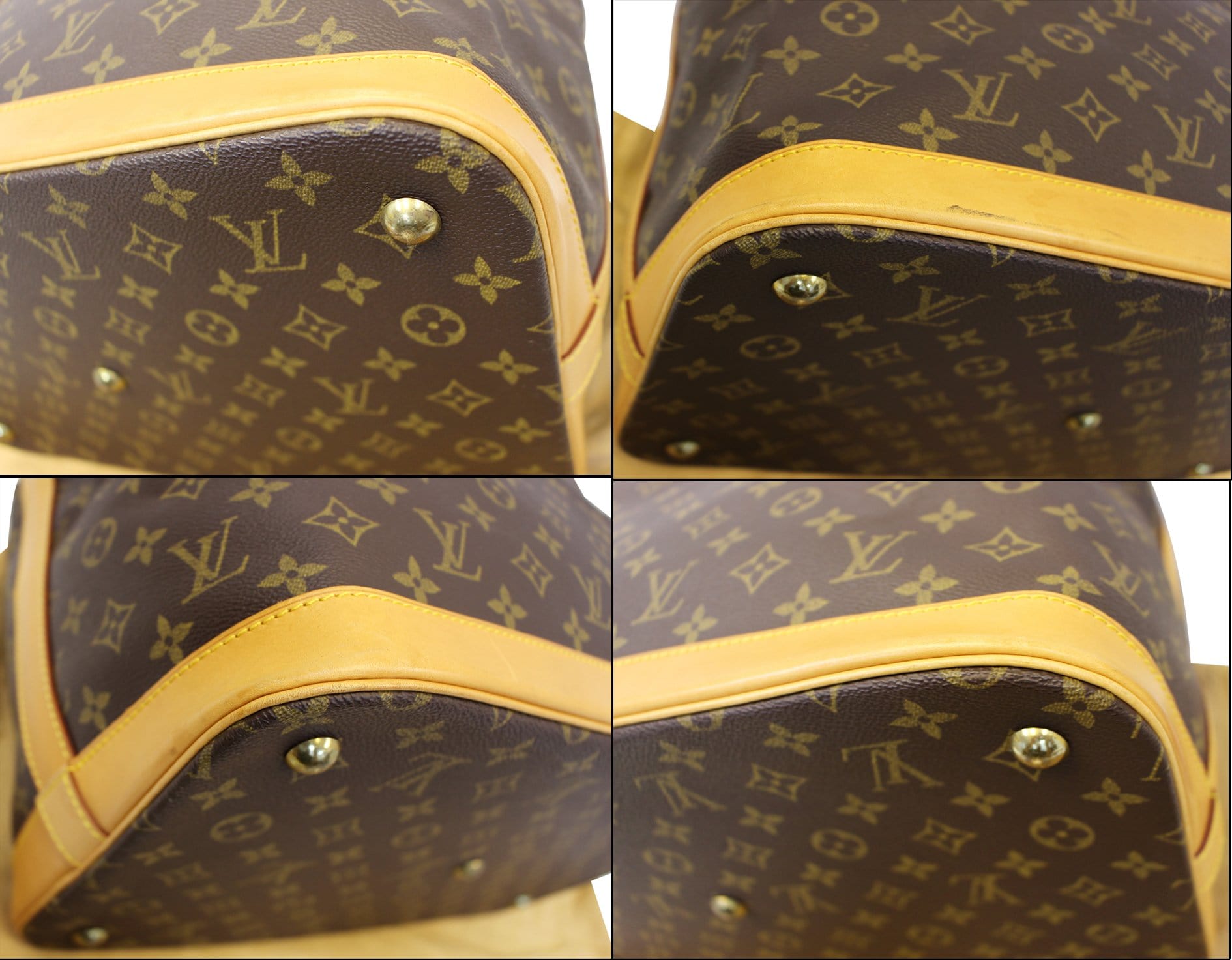 AUTH Louis Vuitton Travel Bag Cruiser 40 Brown Monogram Used LV Handbag  Vintage
