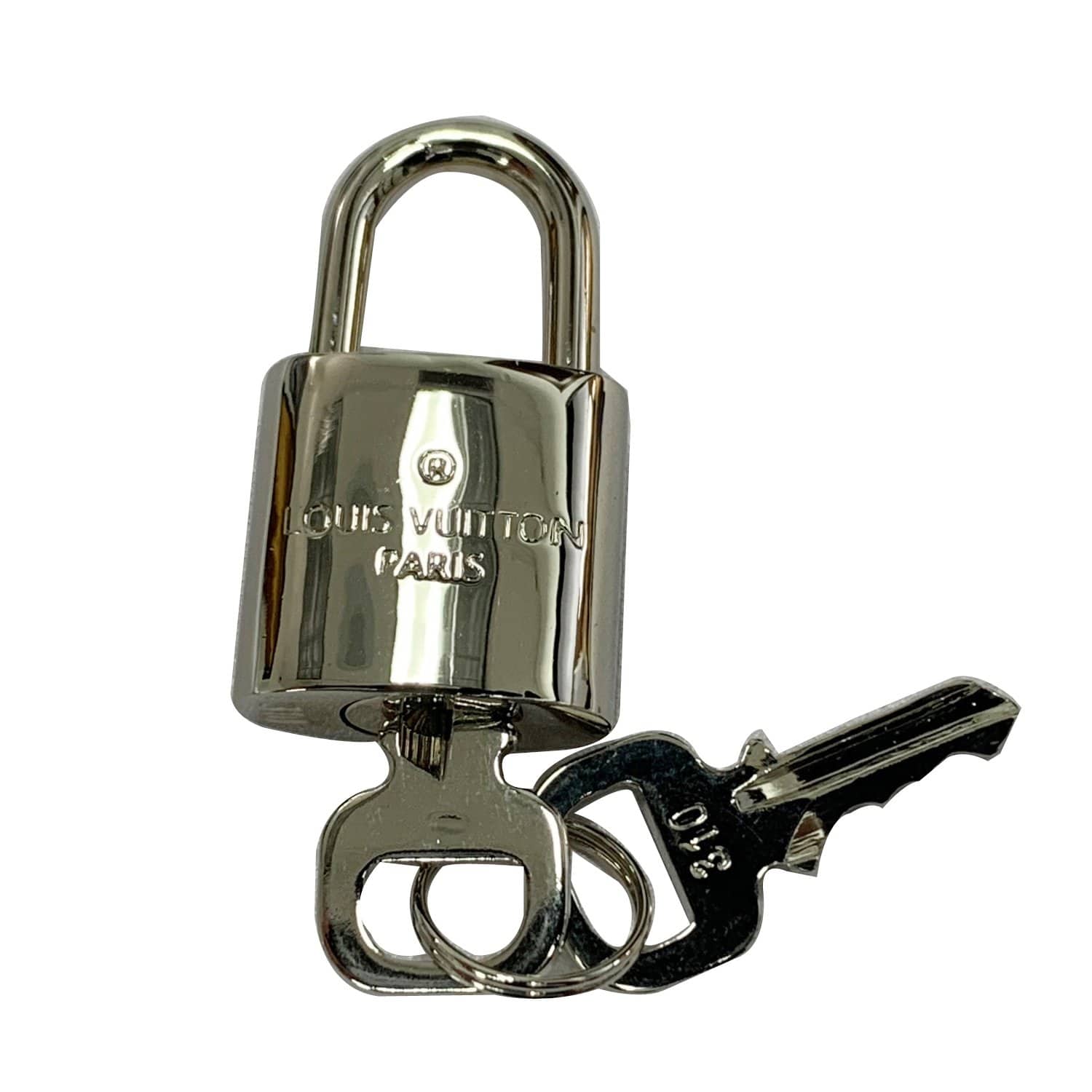 Louis Vuitton Padlock and Key 318 Bag Charm Lock Silver 