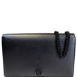 GUCCI GG Marmont WOC Leather Chain Crossbody Bag Black 497985