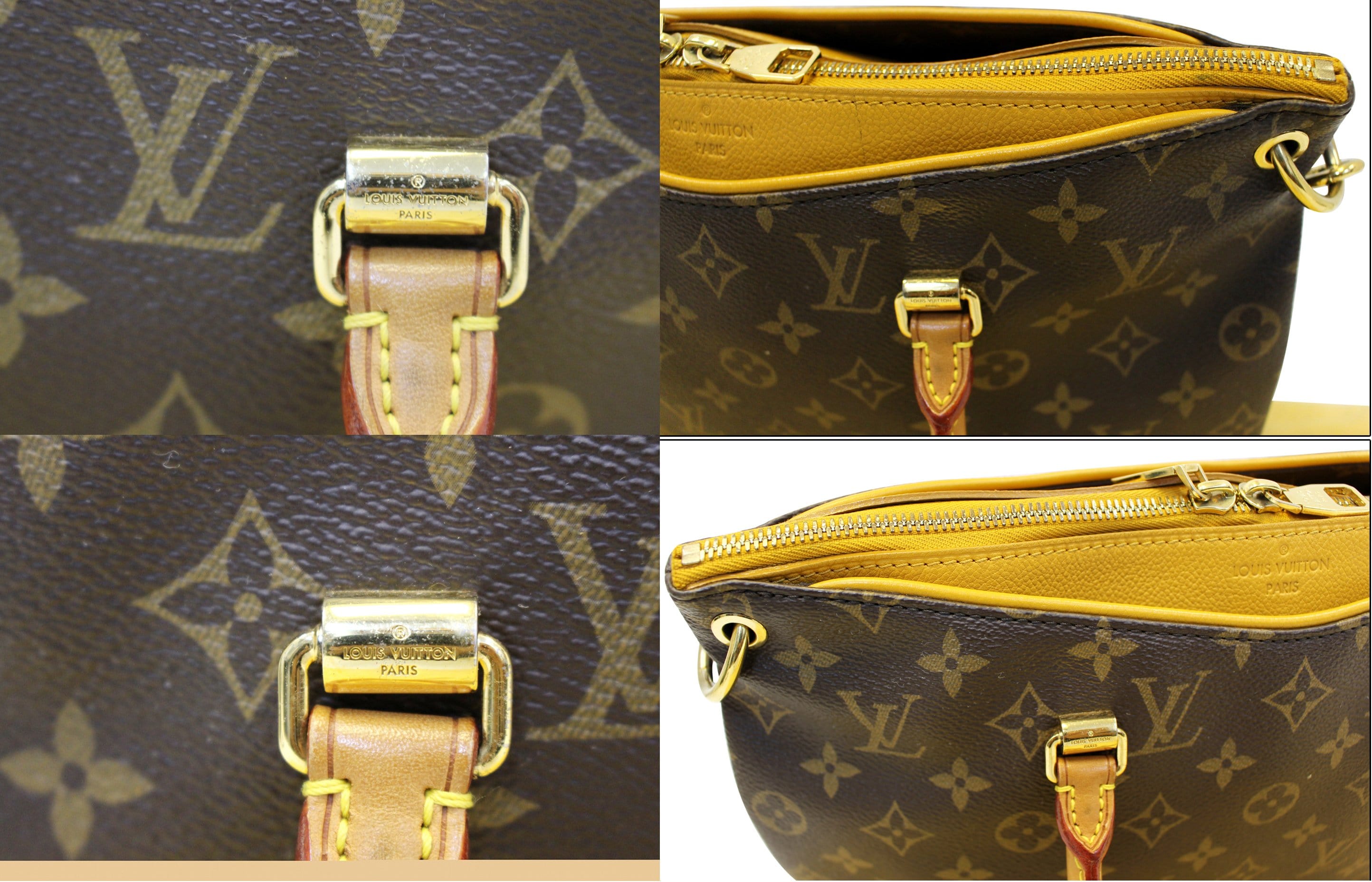Auth Louis Vuitton Monogram 2WAY Bag Pallas BB M41243 Women's Handbag  Saffron