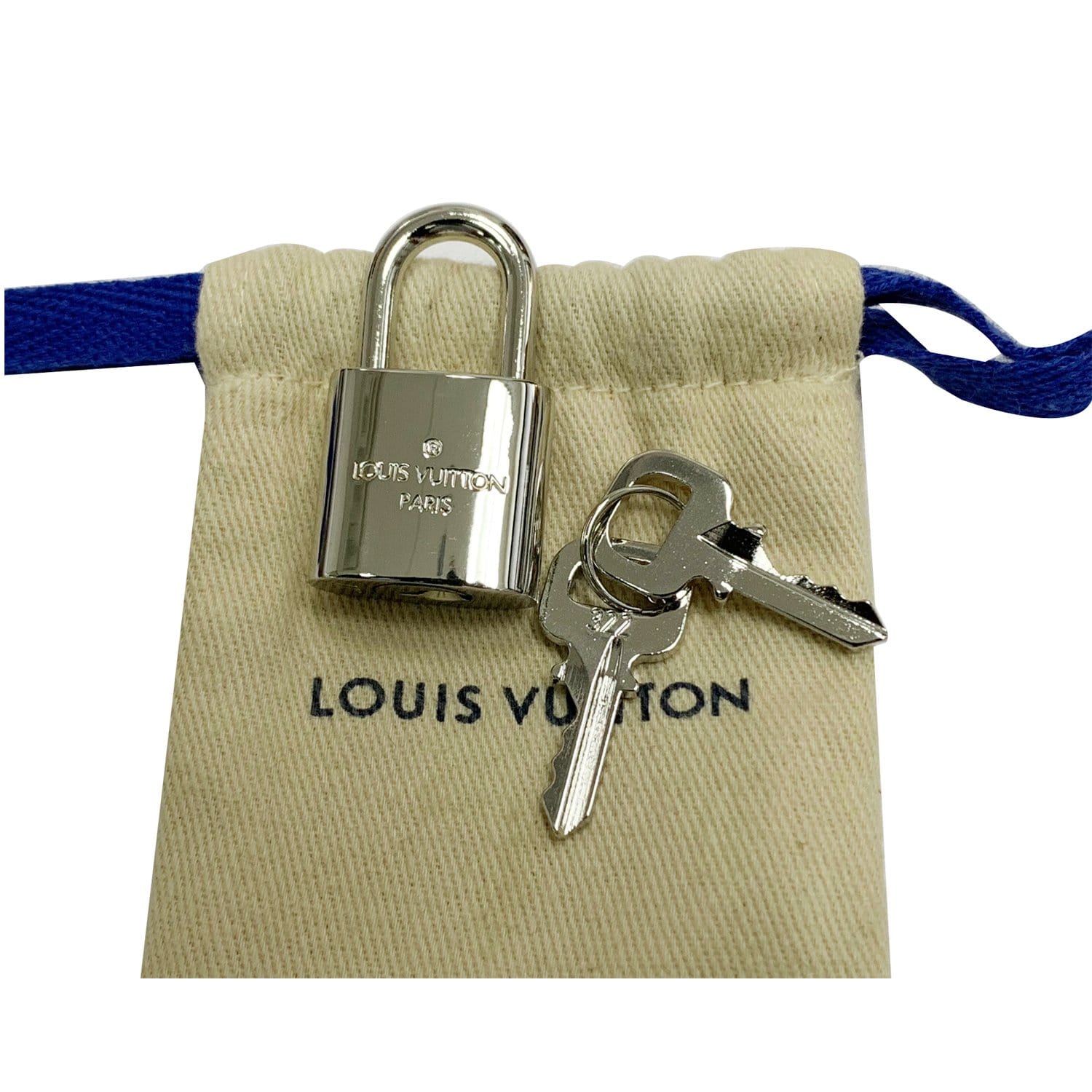 Vintage Louis Vuitton Lock Necklace 2 - Silver