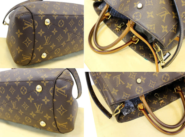 LOUIS VUITTON Monogram Canvas Montaigne GM Shoulder Handbag