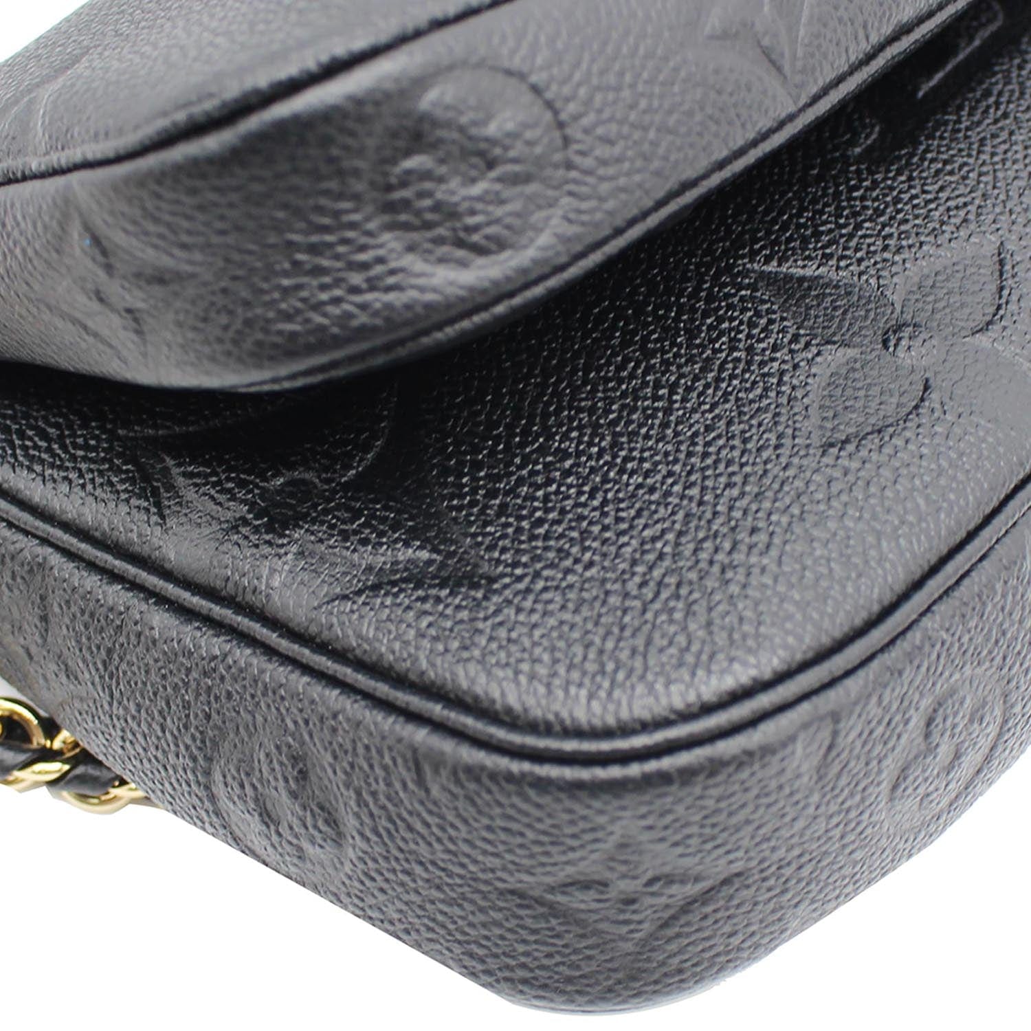 FWRD Renew Louis Vuitton Empreinte Multi Pochette Accessoires Crossbody Bag  in Black