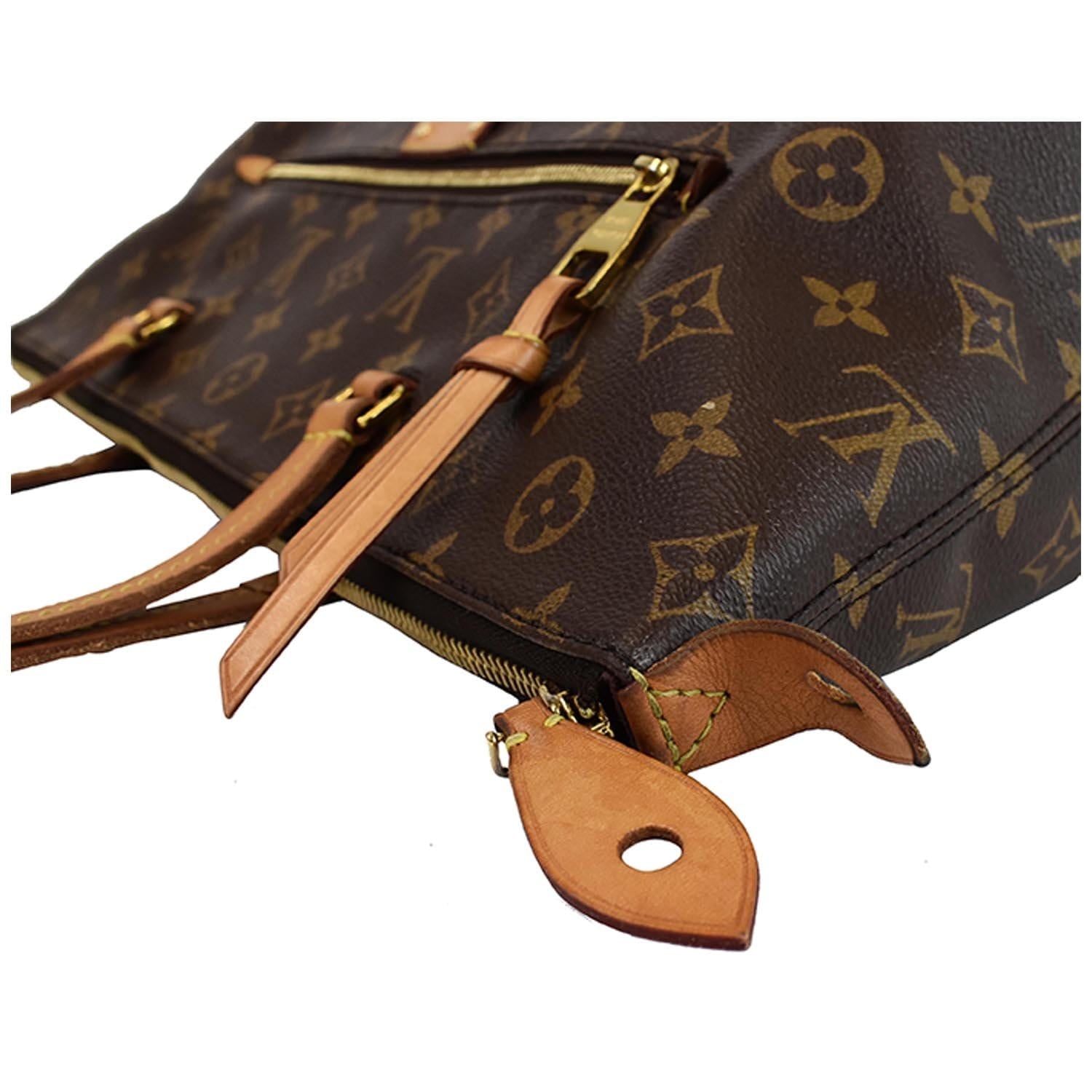 LOUIS VUITTON Iena MM Monogram Canvas Shoulder Bag Brown