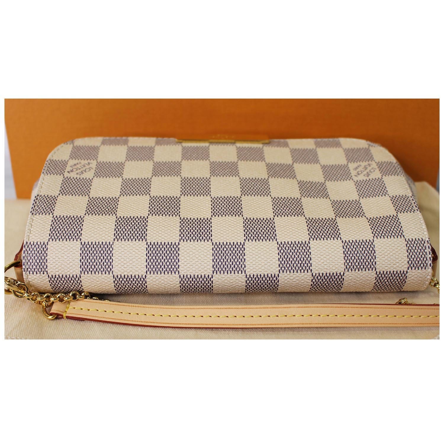 Louis Vuitton, Bags, Auth Louis Vuitton Damier Azur Bifold Medium Wallet  Converted To 5way Mini Bag