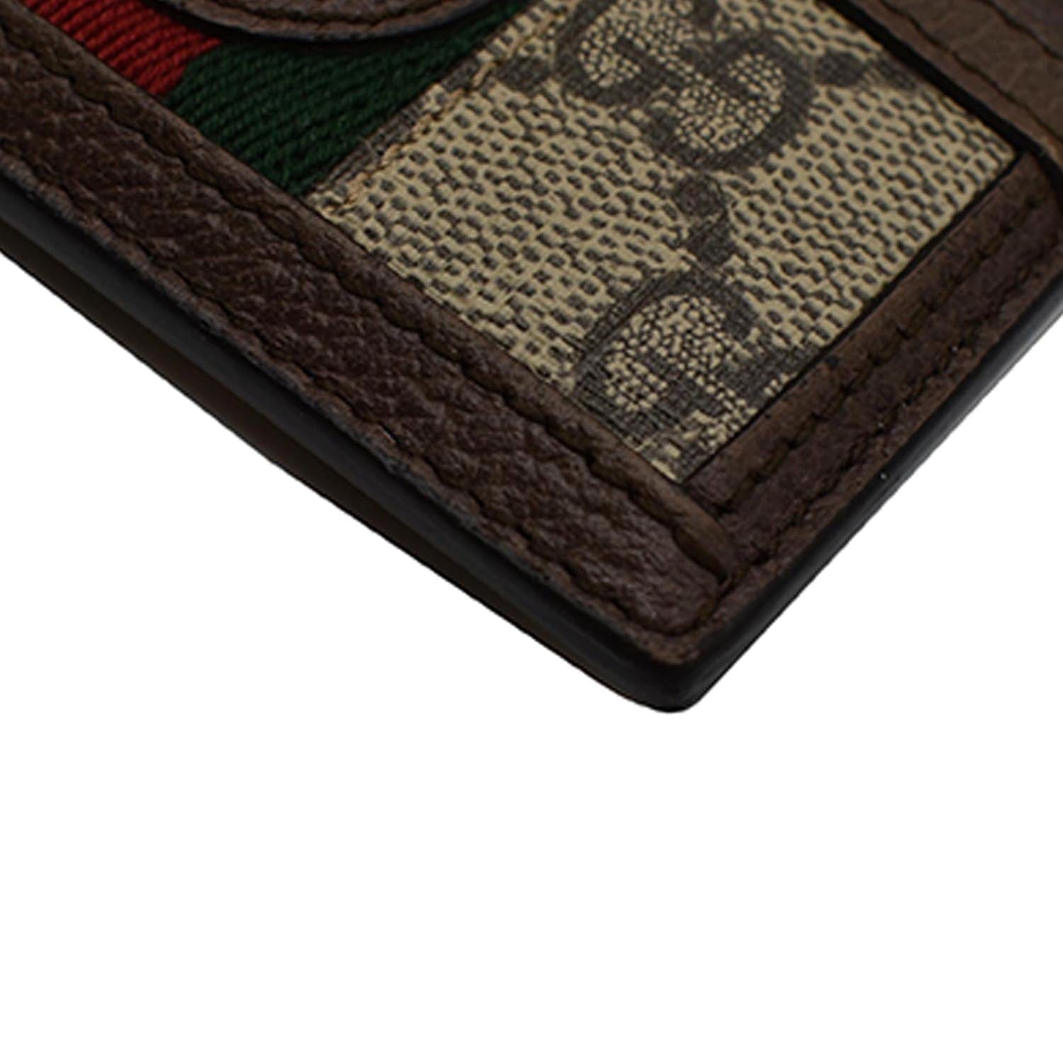 NEW] GUCCI 346079 Card Case Passport case fold over wallet brown