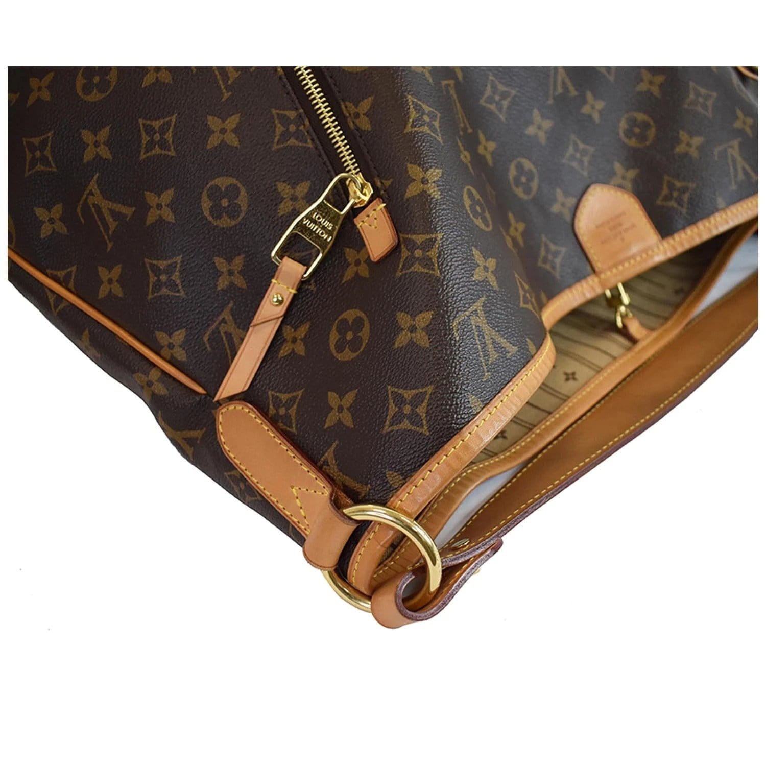 Delightful leather handbag Louis Vuitton Brown in Leather - 21429545