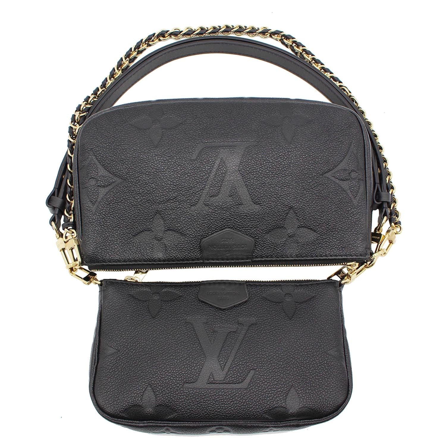 Multi pochette accessoires leather handbag Louis Vuitton Black in Leather -  25251401