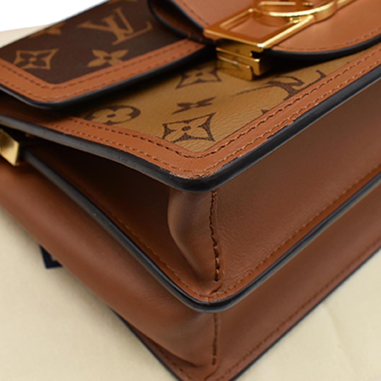 Dauphine handbag Louis Vuitton Brown in Cotton - 31697665