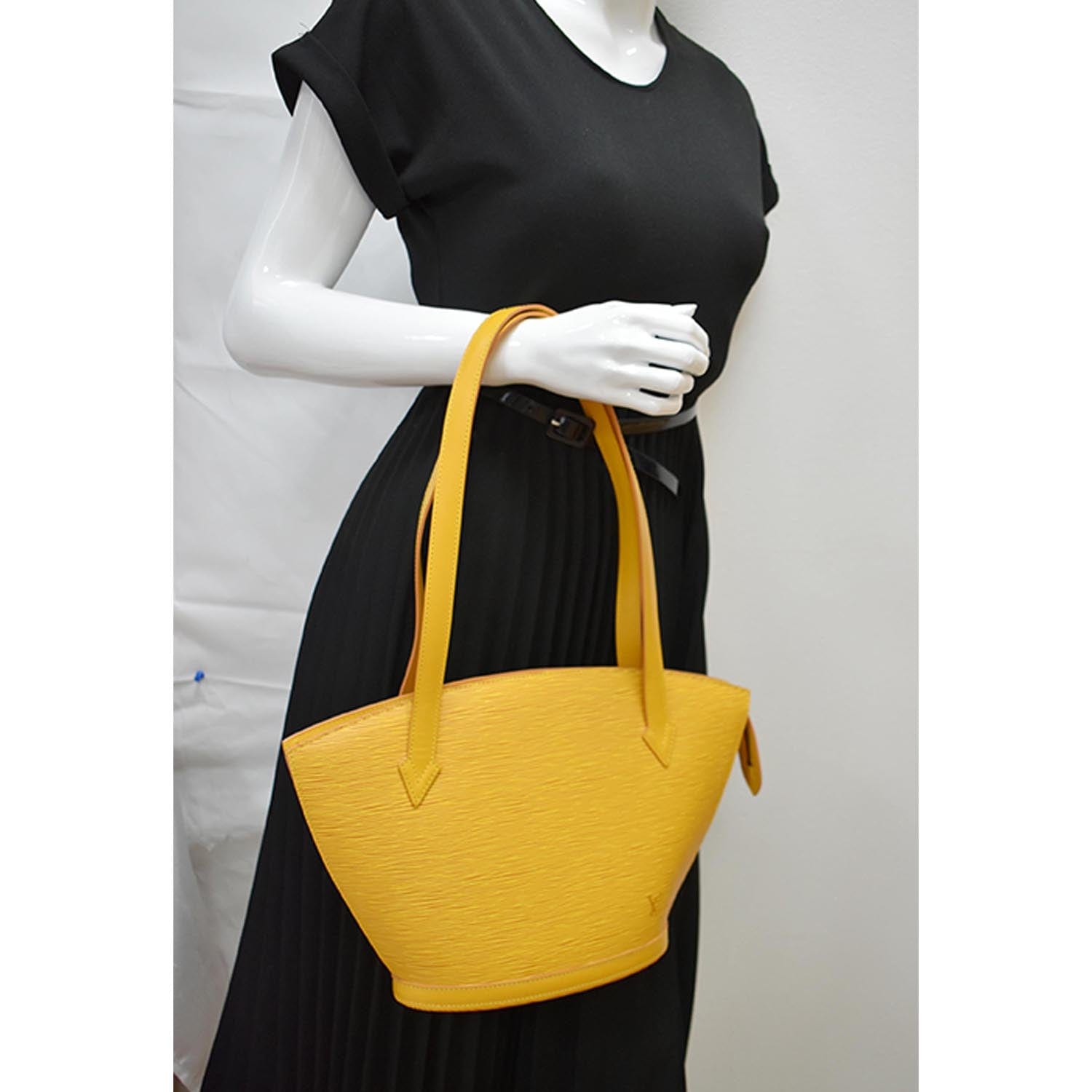 Louis Vuitton Shoulder Shopping Bag Saint Jacques GM Yellow Epi