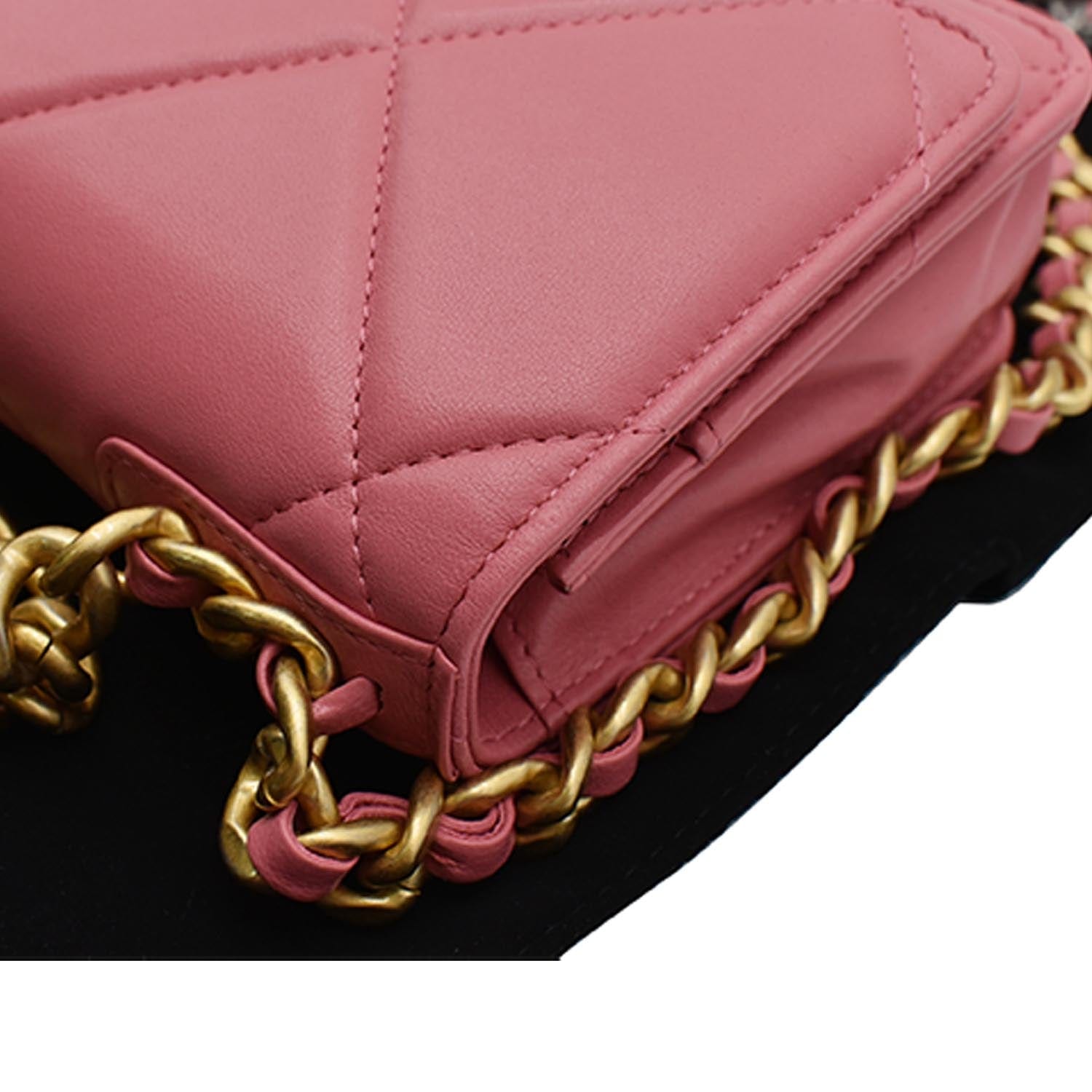 Chanel Classic Quilted WOC Crossbody Bag Light Pink in Leather with  Gold-tone - US