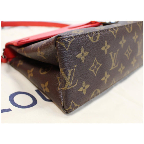 LOUIS VUITTON Saint Michel Monogram Epi Shoulder Bag Red