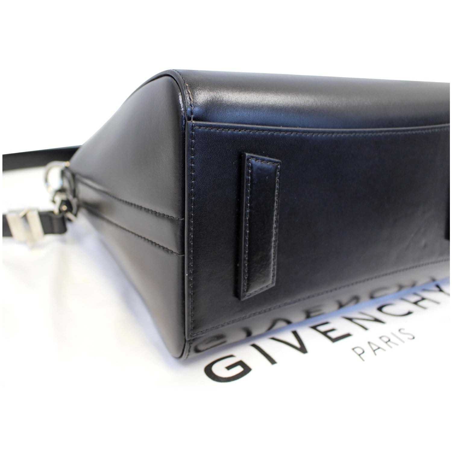 Givenchy Black Leather/Velvet Devore Mini Antigona Bag