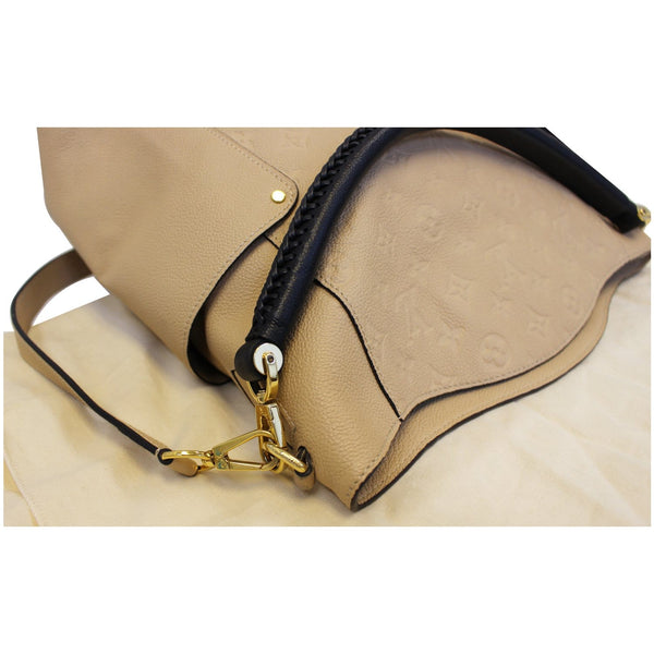 LOUIS VUITTON Bagatelle Monogram Empreinte Leather Shoulder Bag Beige