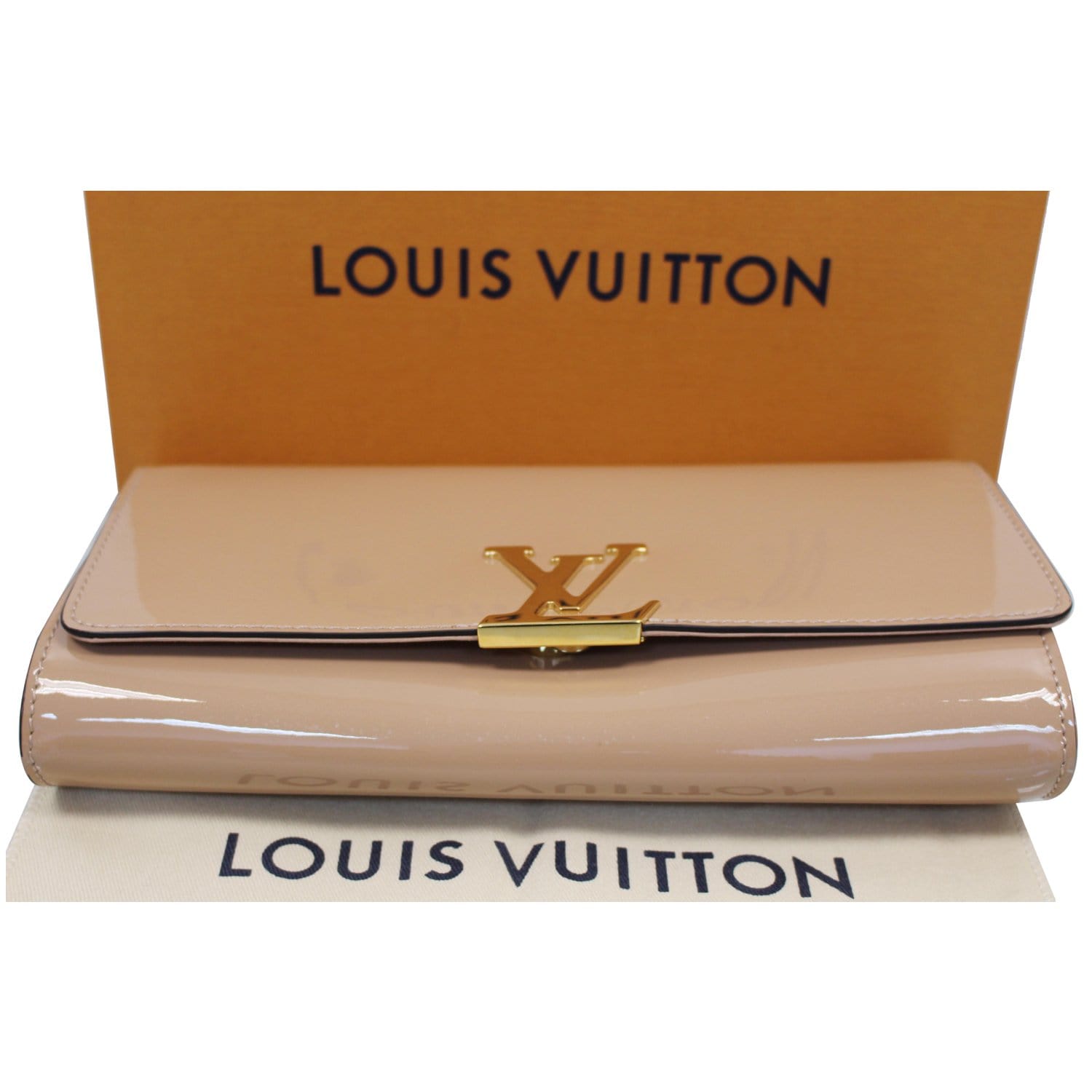 LOUIS VUITTON PATENT LEATHER WALLET WITH BOX