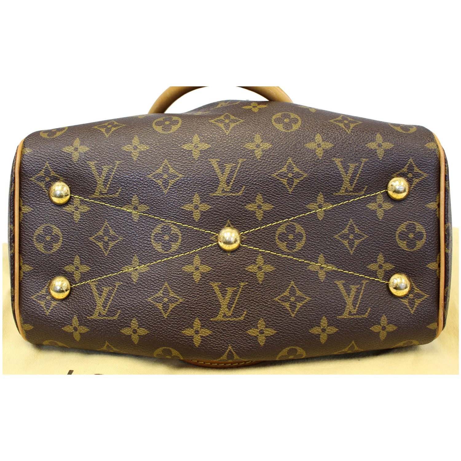 Tivoli leather handbag Louis Vuitton Brown in Leather - 37021100