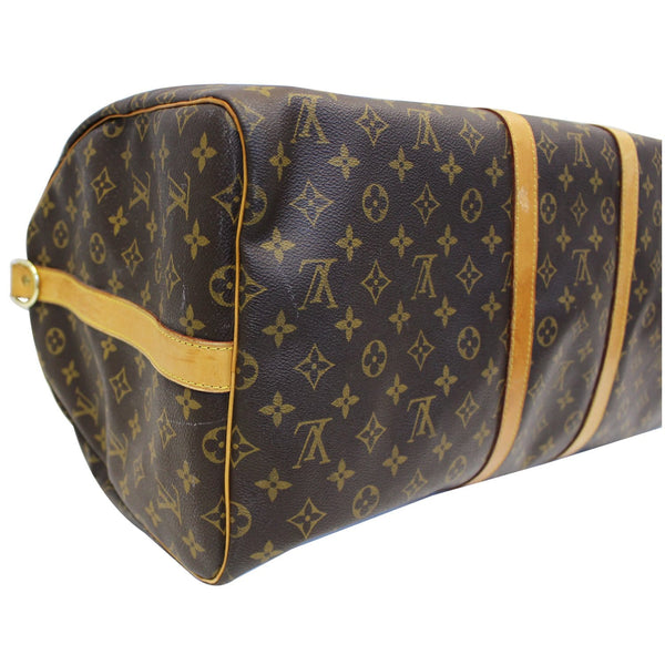 LOUIS VUITTON Keepall Bandouliere 55 Monogram Canvas Travel Bag