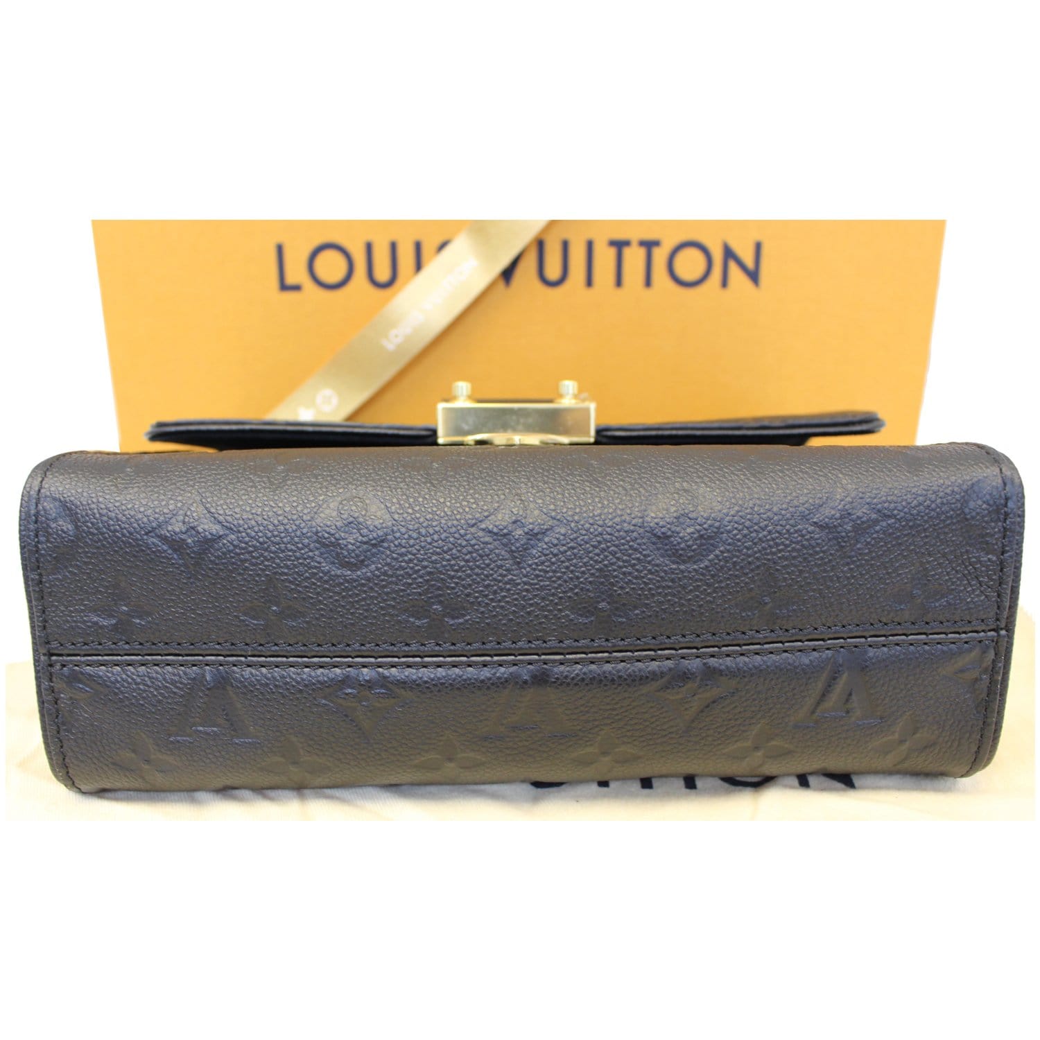 Louis Vuitton Saint Sulpice Handbag Pins Monogram Empreinte Leather PM Blue