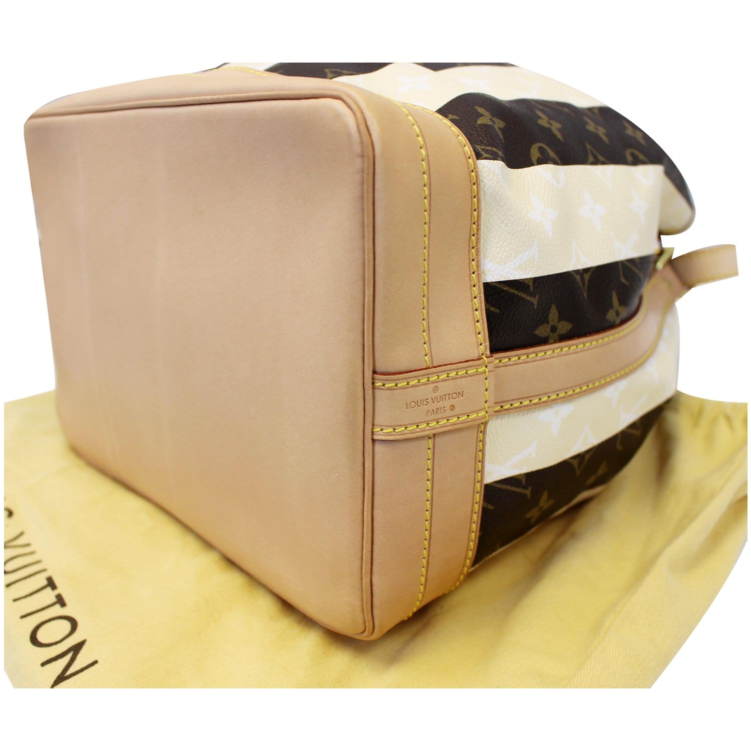 Louis Vuitton LOUIS VUITTON Monogram Rayure Petit Noe Shoulder Bag M40564  Gold Hardware Rayures