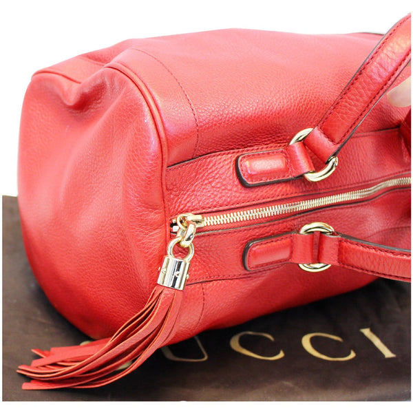 GUCCI Red Leather Soho Boston Bag-US