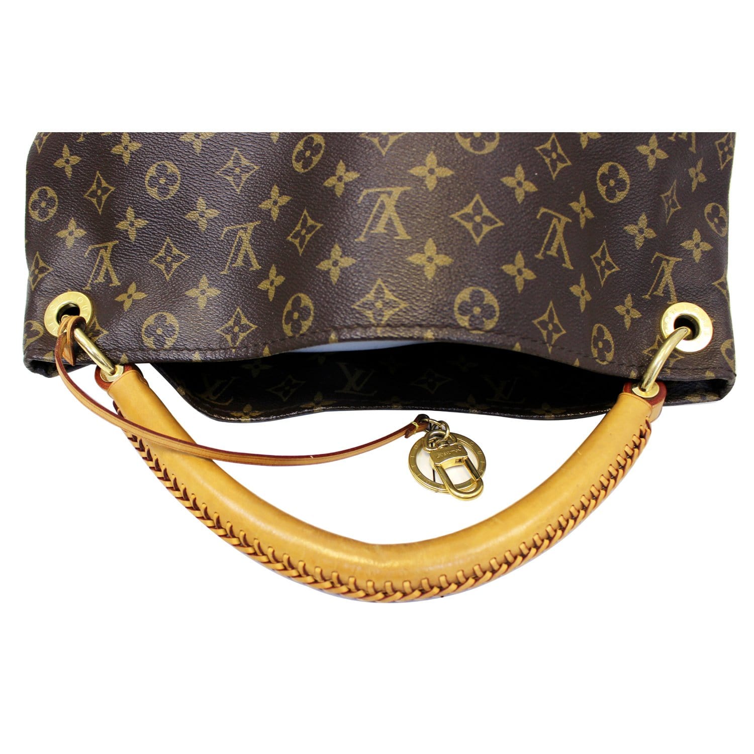Louis Vuitton Monogram Artsy MM Hobo Bag Braided Handle Leather
