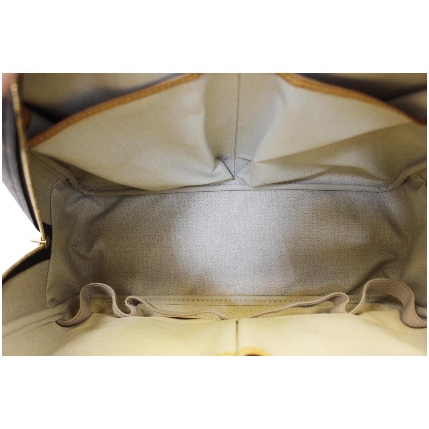 Deauville cloth handbag Louis Vuitton Burgundy in Cloth - 35578290