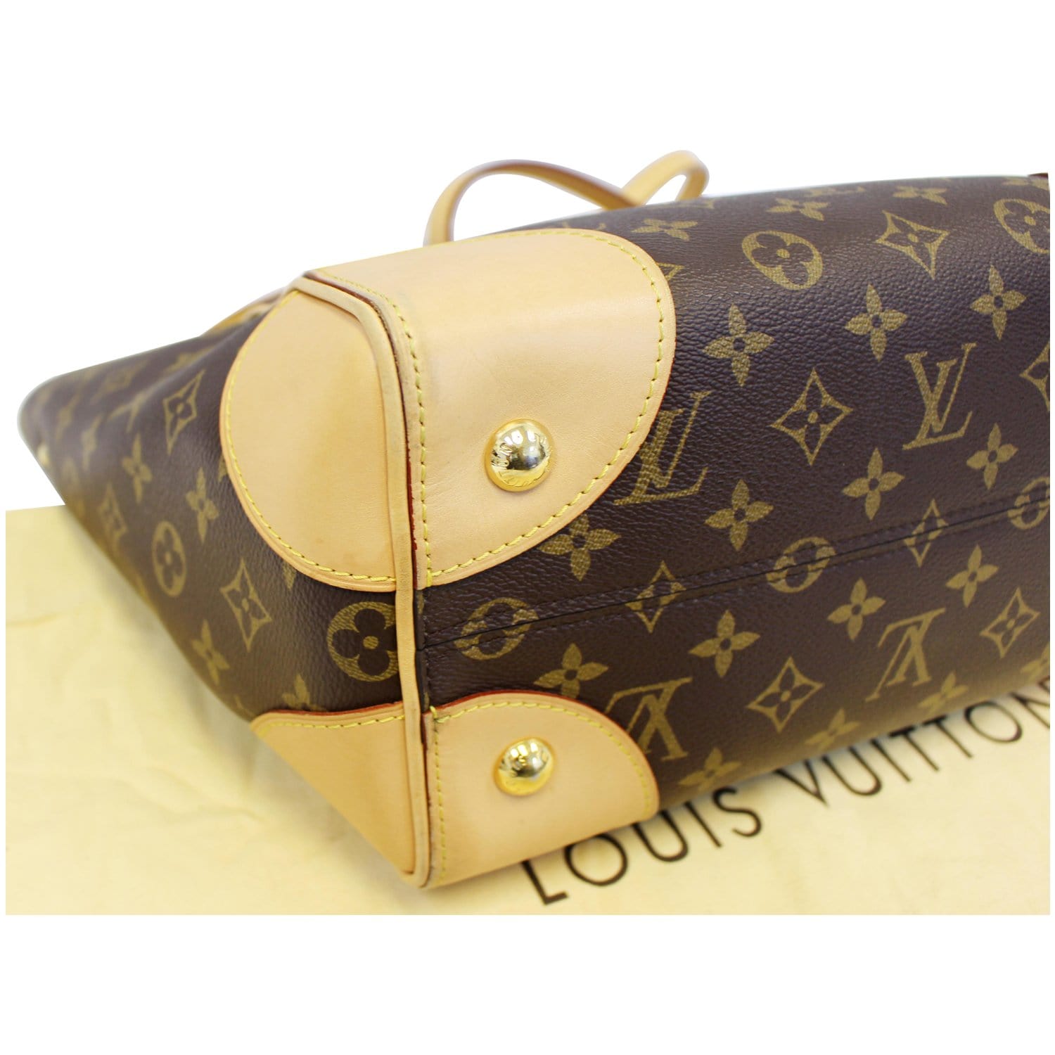 Phenix cloth handbag Louis Vuitton Brown in Cloth - 31974868
