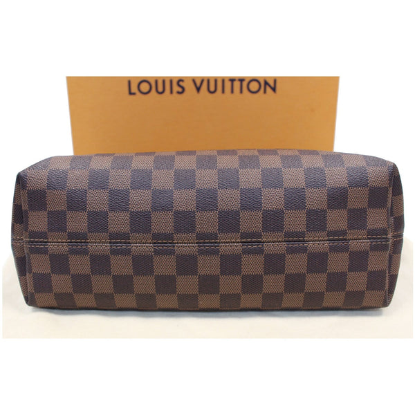 Louis Vuitton Graceful PM Damier Ebene Shoulder Bag bottom view