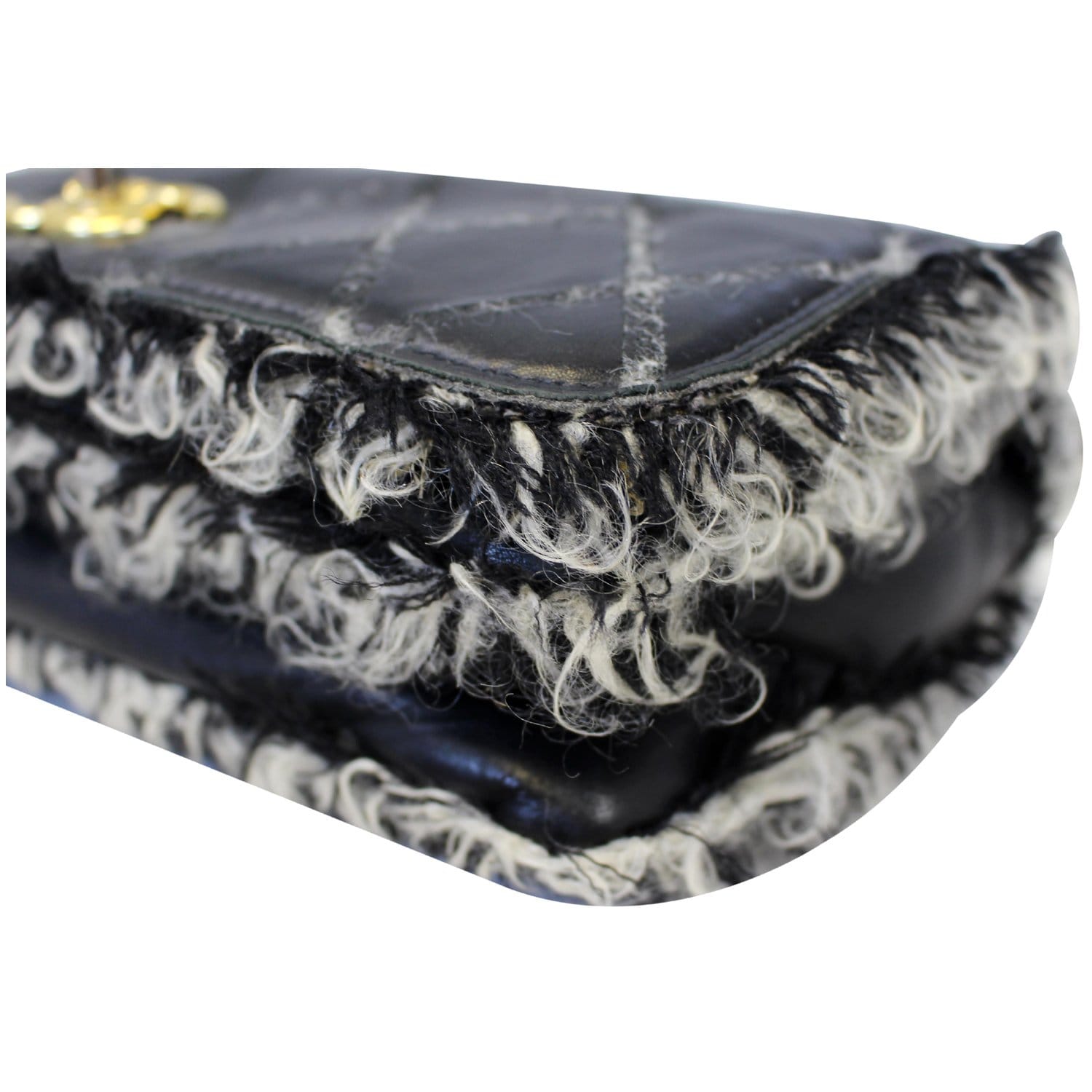 Chanel Tweed Leather Flap Bag