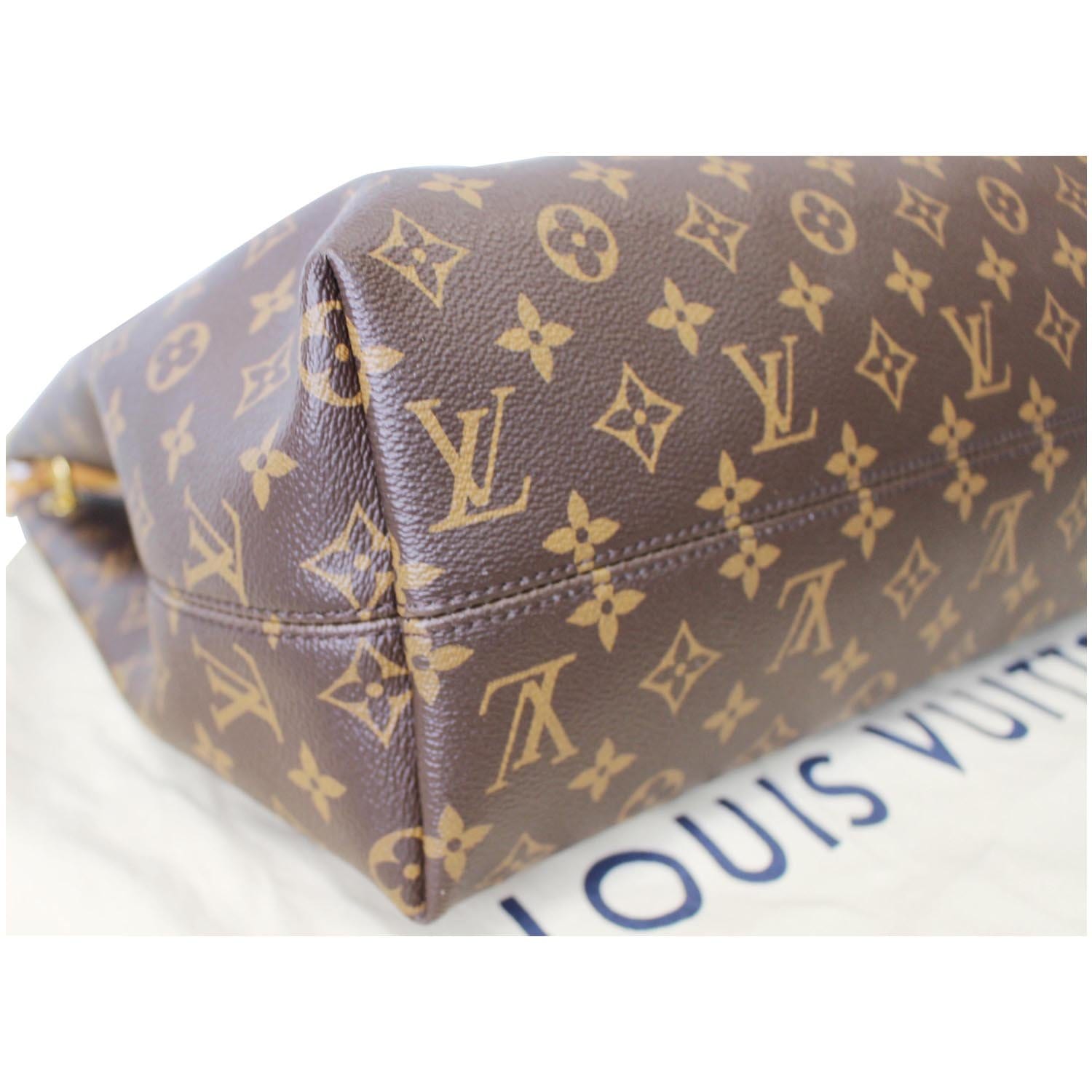 Graceful cloth handbag Louis Vuitton Brown in Cloth - 36507354