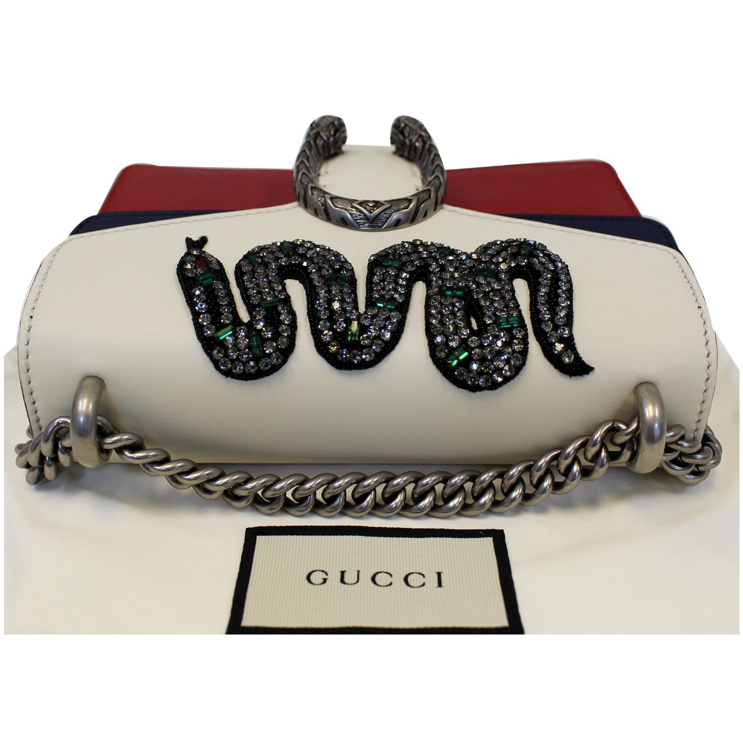 Gucci 401231 0416 Dionysus Women's Red Exotic Snake Skin Shoulder Bag (GG2066)