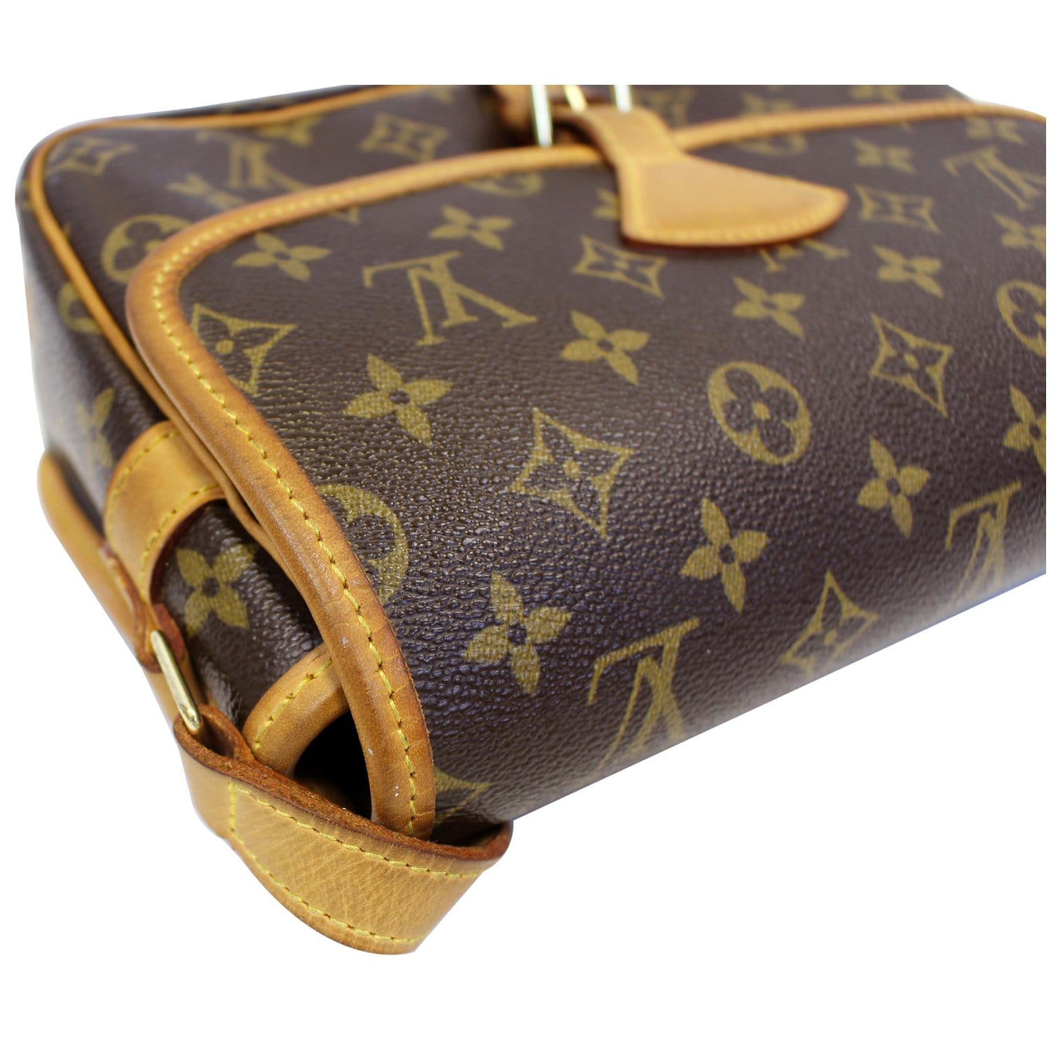 Louis Vuitton - Brown & Tan Classic Monogram Sologne Crossbody Bag –  Current Boutique