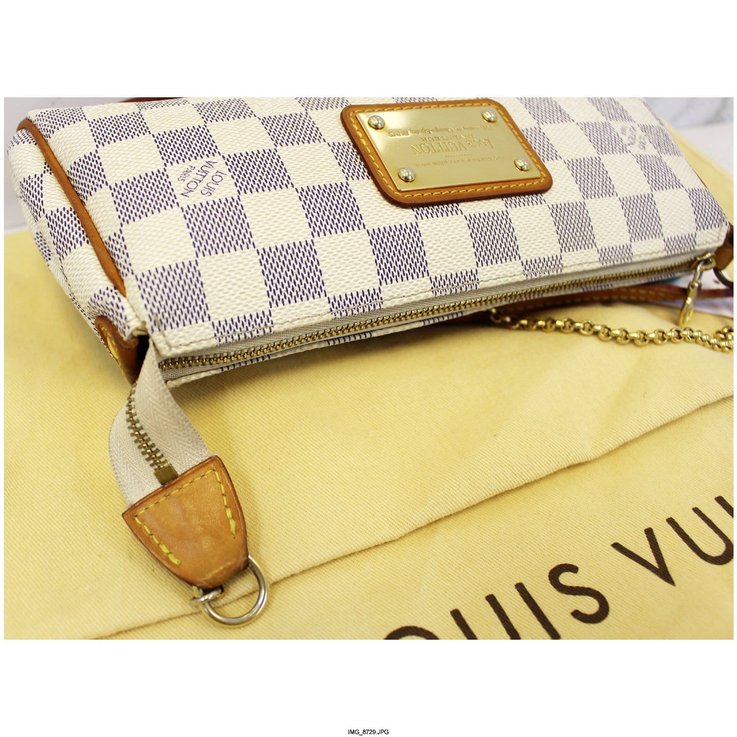 Louis Vuitton - Eva Crossbody Bag - Damier Azur - BO2702