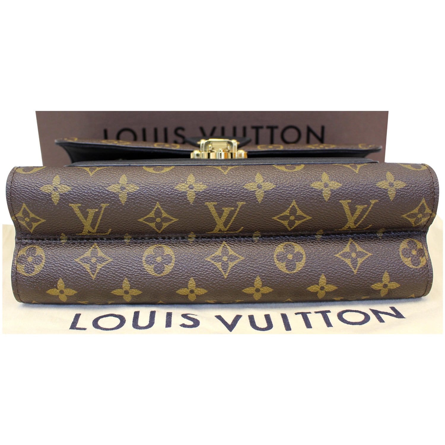 LOUIS VUITTON Victoire Monogram Canvas Shoulder Crossbody Bag Noir-US