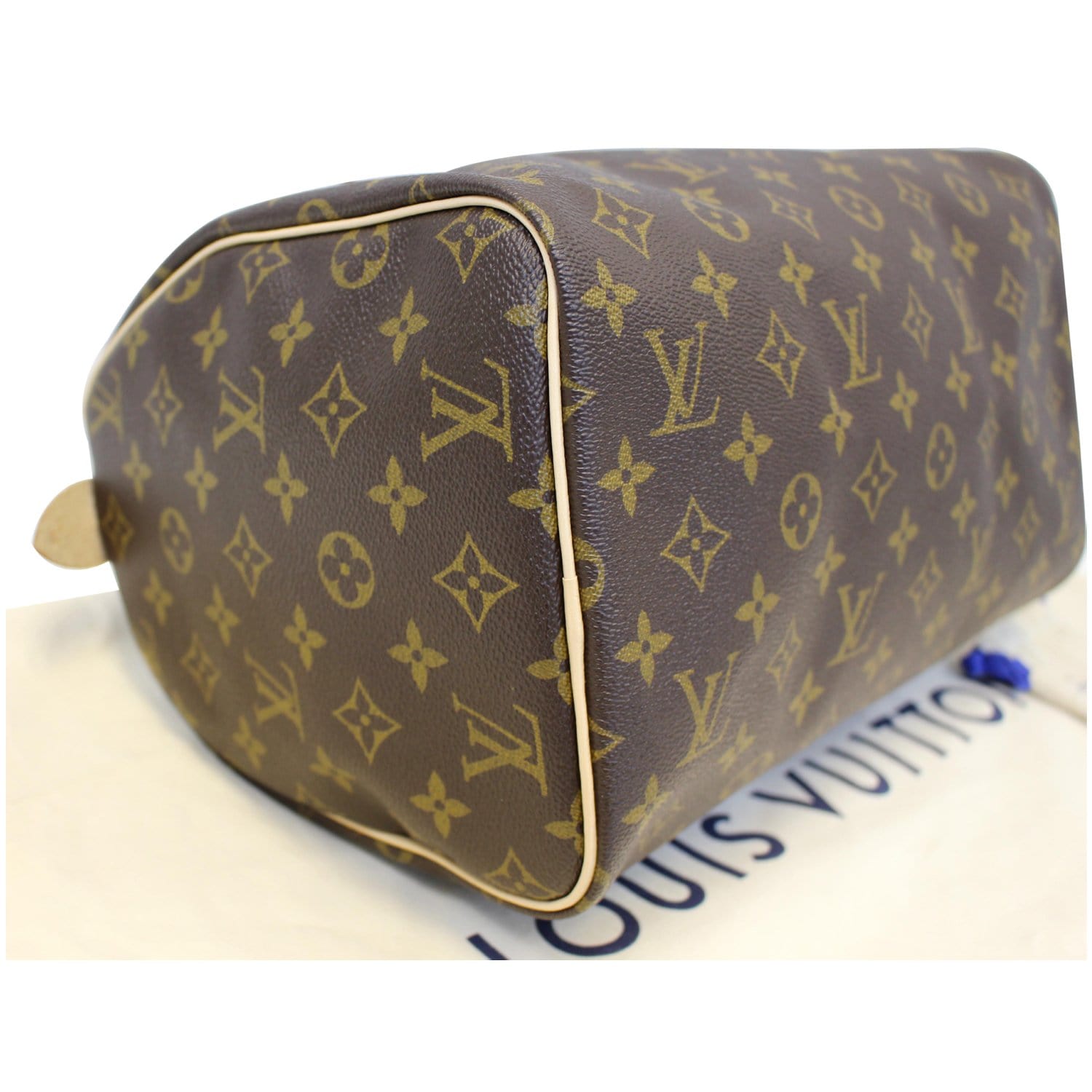 Speedy handbag Louis Vuitton Brown in Cotton - 31733862