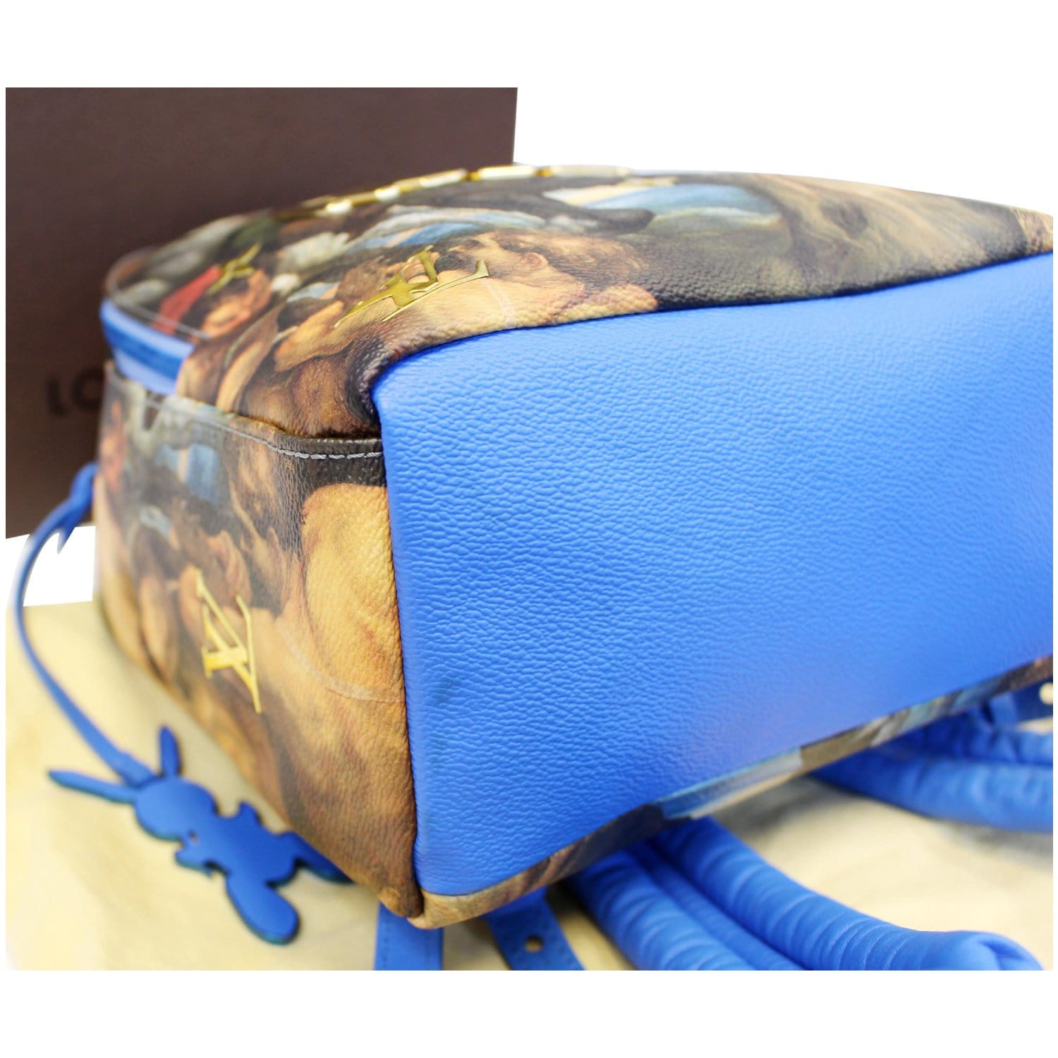 Louis Vuitton 100% Calf Leather Blue x Jeff Koons Masters