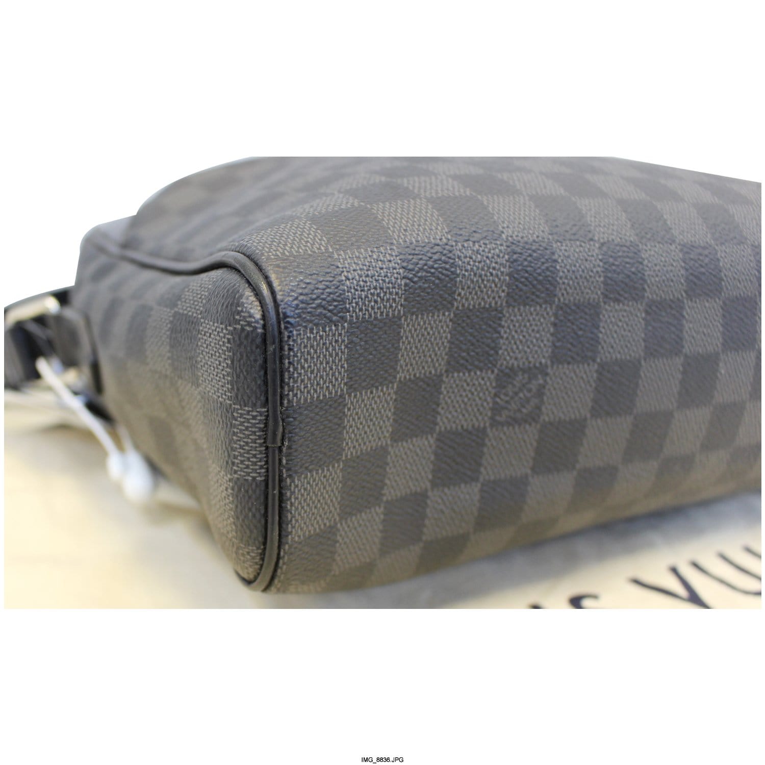 Louis Vuitton Black Damier Graphite Dayton Reporter PM Grey Cloth  ref.128379 - Joli Closet