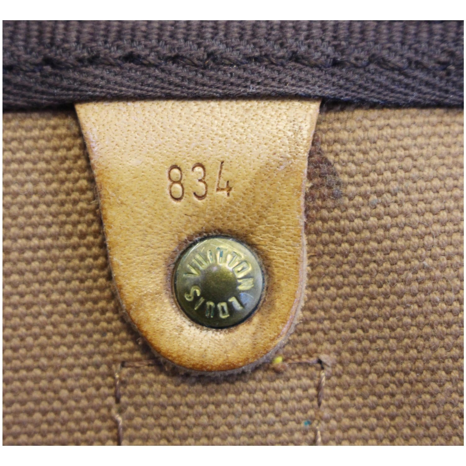 Keepall travel bag Louis Vuitton Brown in Cotton - 33742787