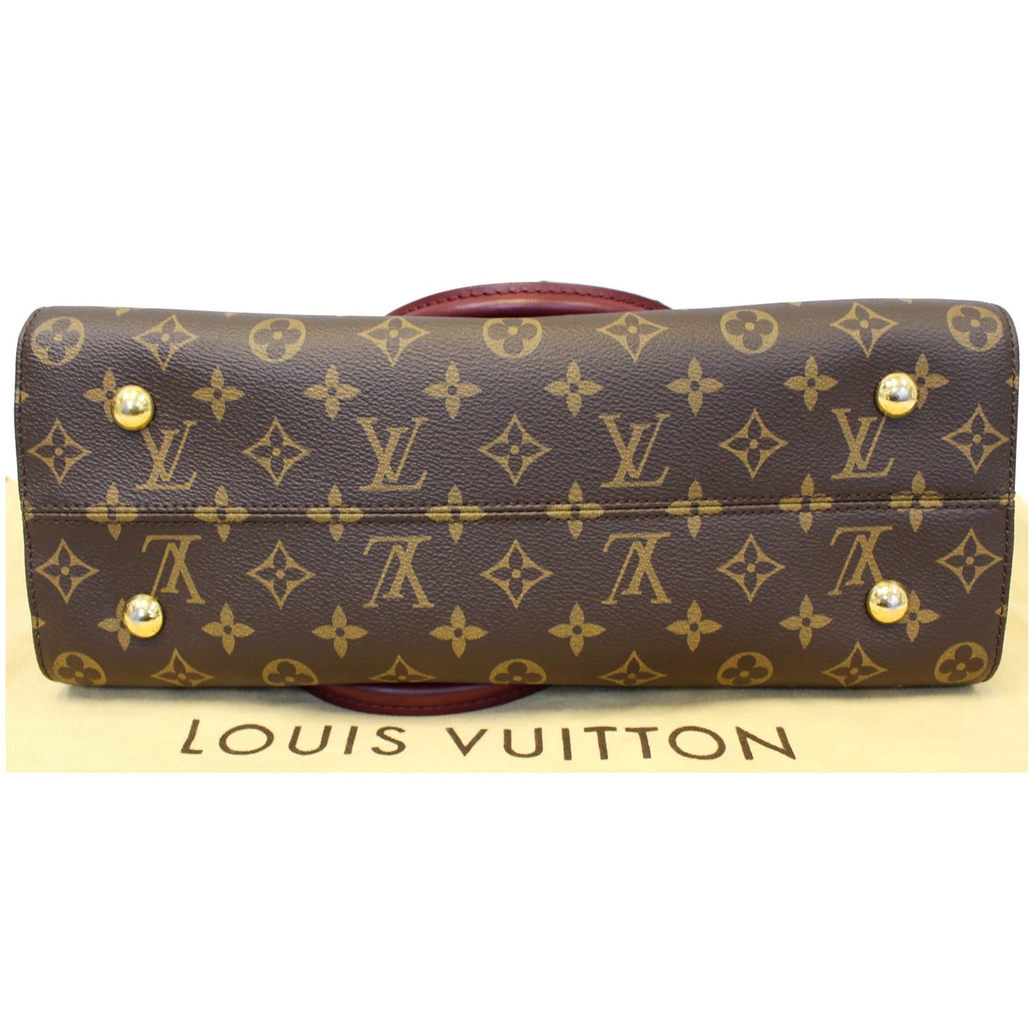 Tuileries cloth handbag Louis Vuitton Brown in Cloth - 32683594