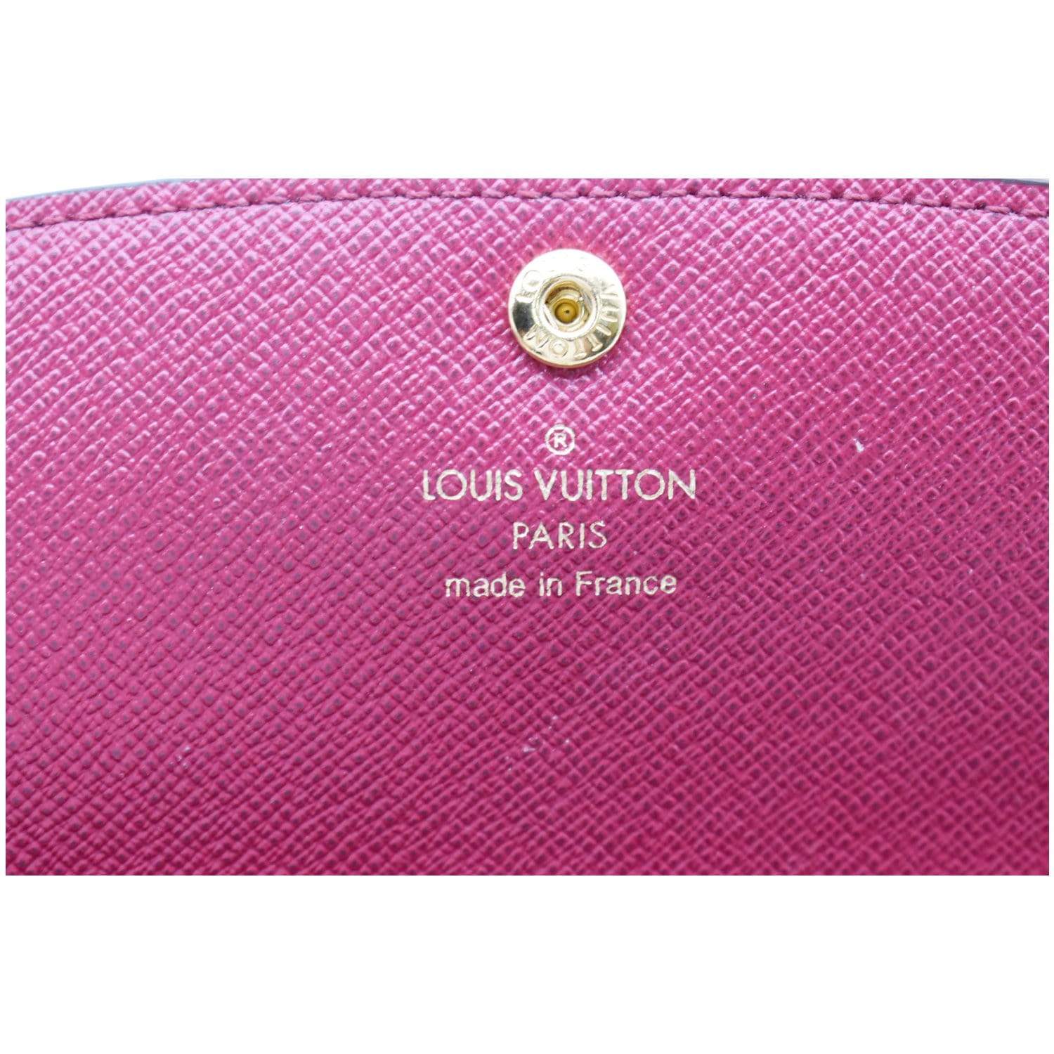 Louis Vuitton Emilie Monogram Canvas Pink Lining Continental Snap