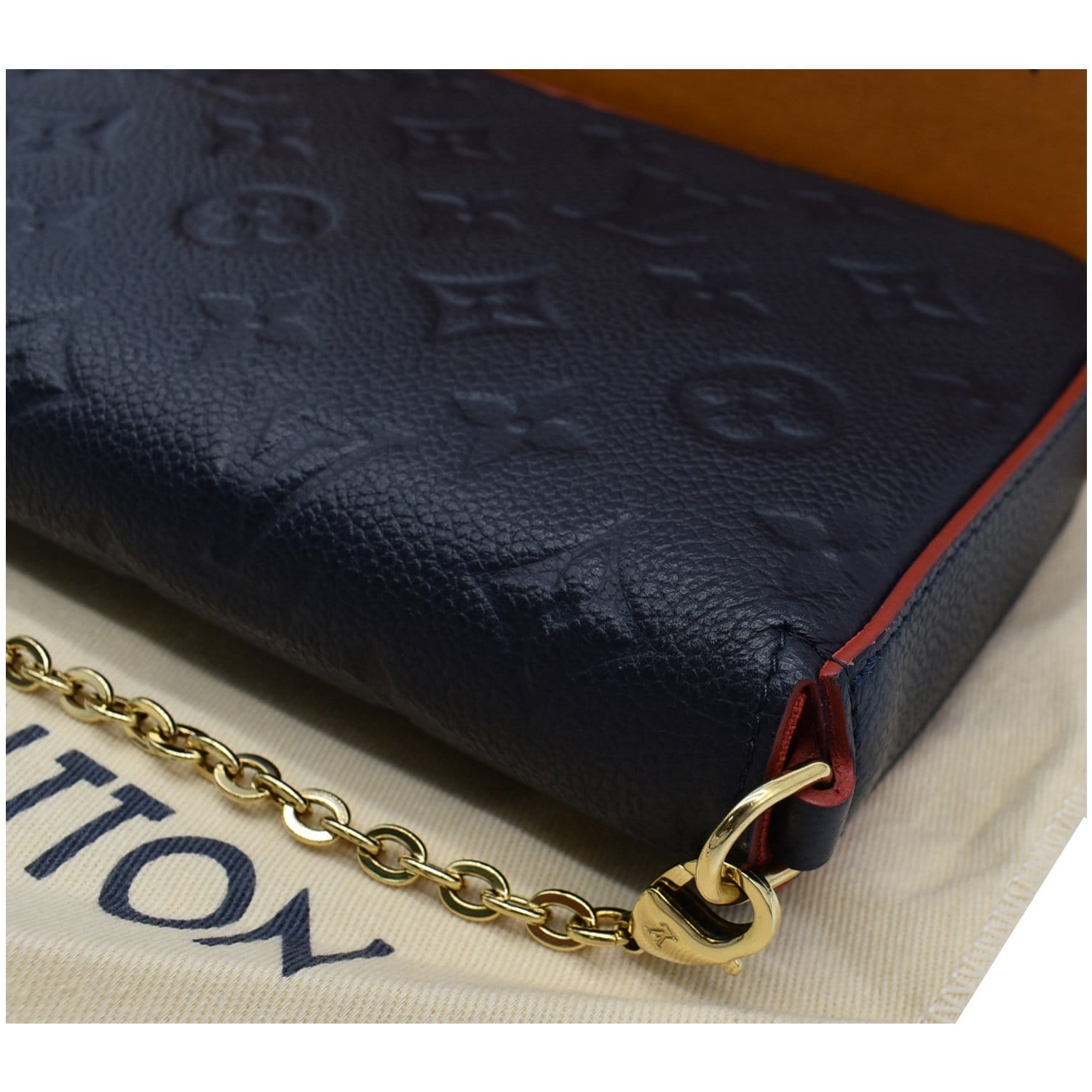 Louis Vuitton Monogram Canvas Felicie Chain Wallet  - .com