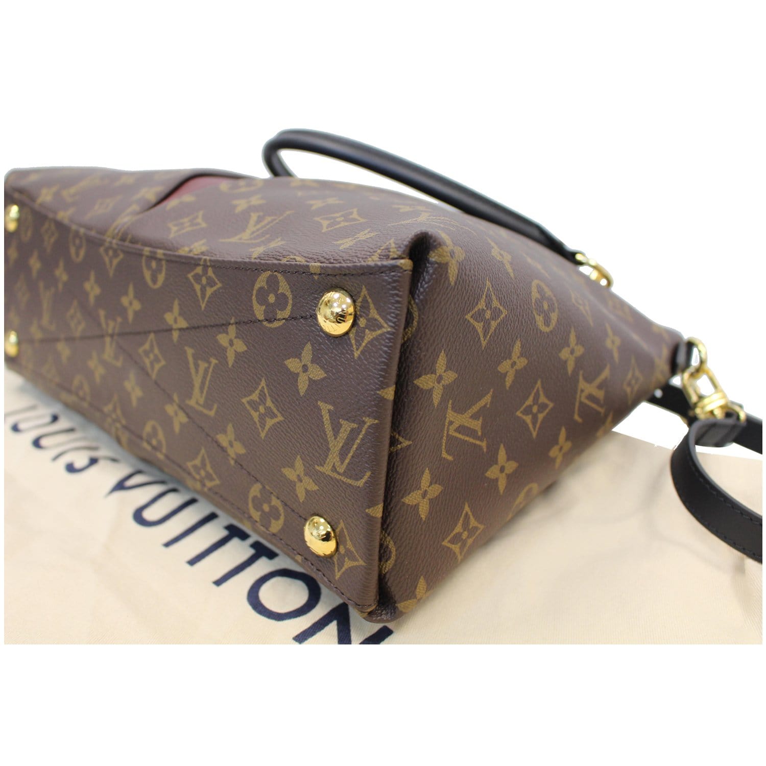 Otra Vez Couture Consignment - LOUIS VUITTON Olympe shoulder bag in the  monogram coated canvas with a burgundy leather trim and lining. This is a  perfect everyday bag!
