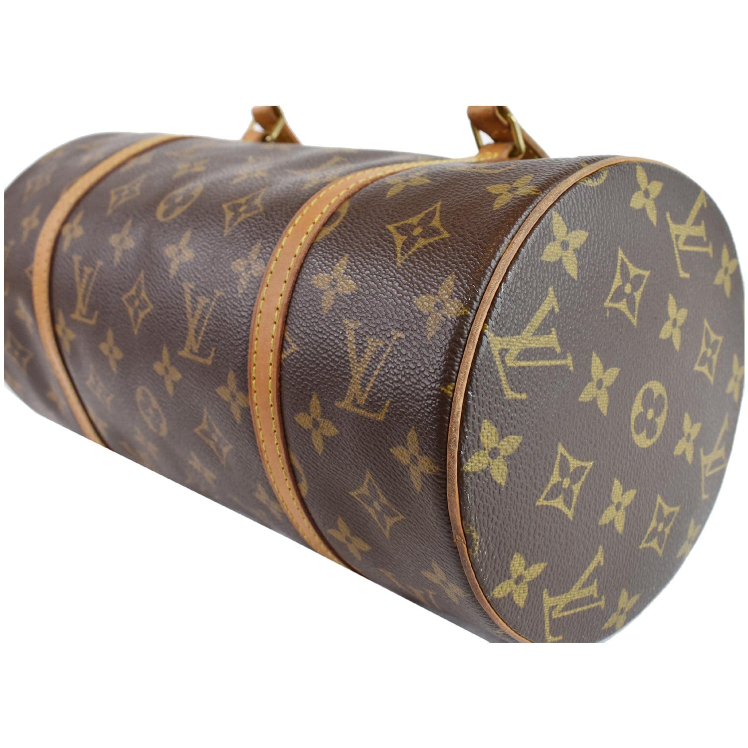 Papillon leather handbag Louis Vuitton Brown in Leather - 38439785