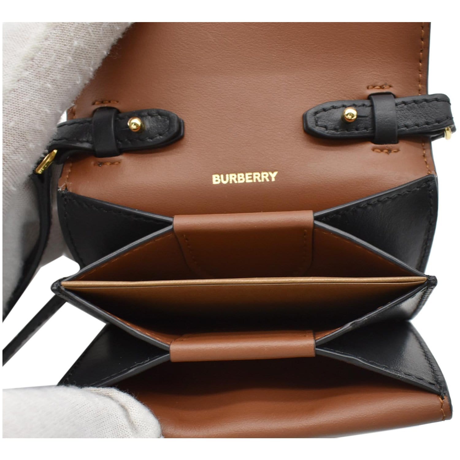 Burberry Beige E-Canvas Icon Stripe Ellerby Continental Wallet – BlackSkinny